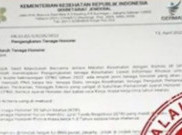 [HOAKS atau FAKTA]: Kemenkes Angkat Tenaga Honorer Jadi PNS Tanpa Tes