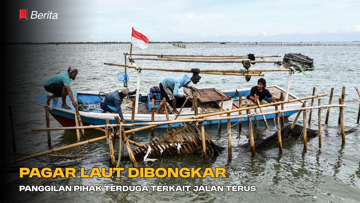 Pagar Laut Dibongkar, Panggilan Pihak Terduga Terkait Jalan Terus
