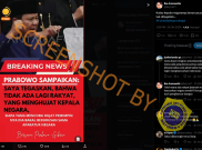 [Hoaks atau FAKTA]: Prabowo Bakal Tindak Penghina Pemimpin Negara