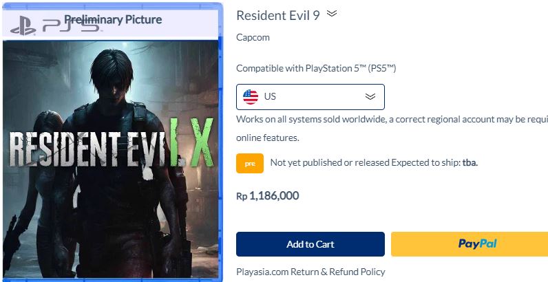 'Resident Evil 9' Muncul di Play Asia, Capcom Belum Beri Konfirmasi Apapun