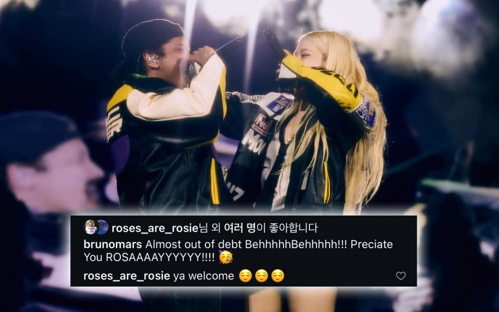 Bruno Mars Berterima Kasih kepada Rose BLACKPINK karena Membantunya Melunasi Utang, Benar nih?