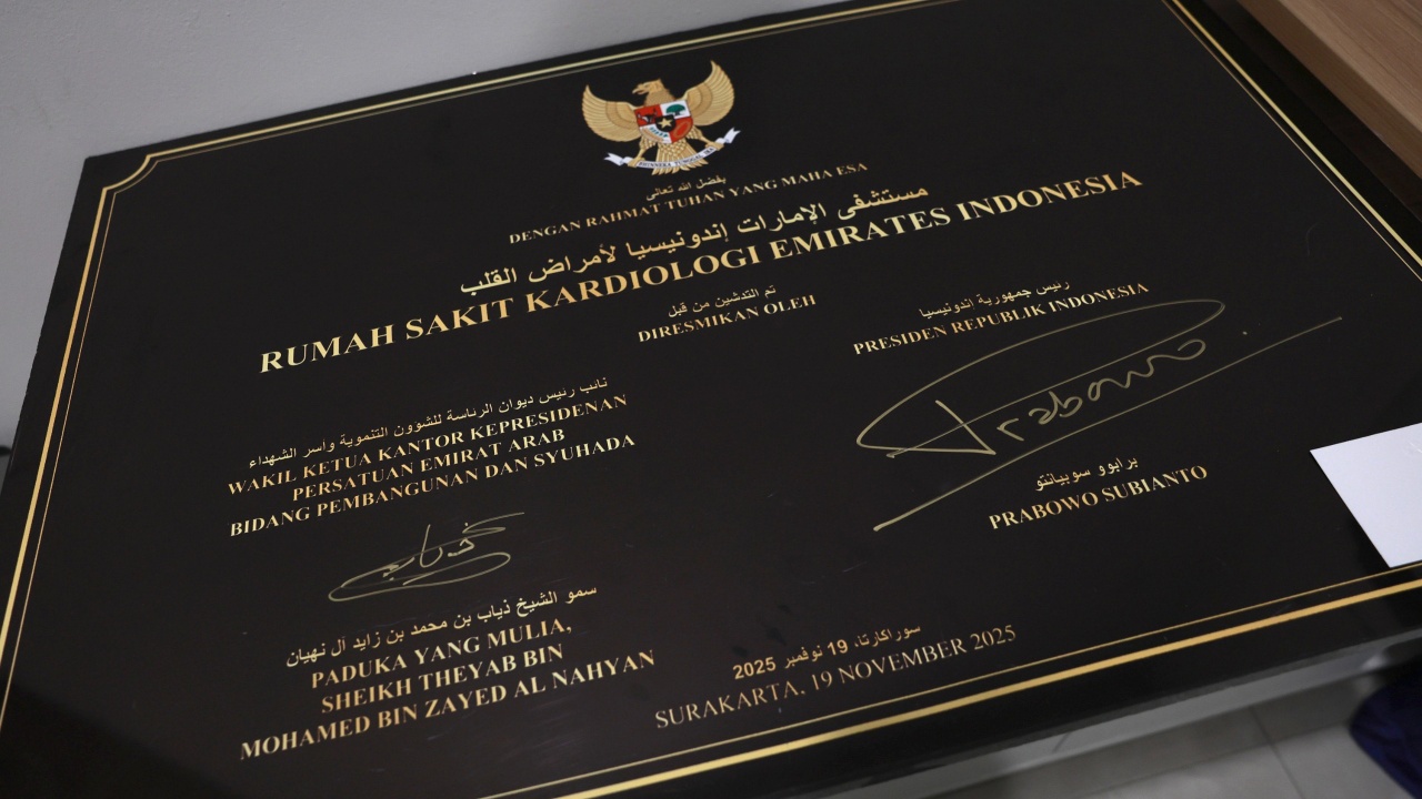 Presiden Prabowo Resmikan RS Kardiologi Emirates–Indonesia di Solo, Hadirkan Teknologi Medis Tercanggih