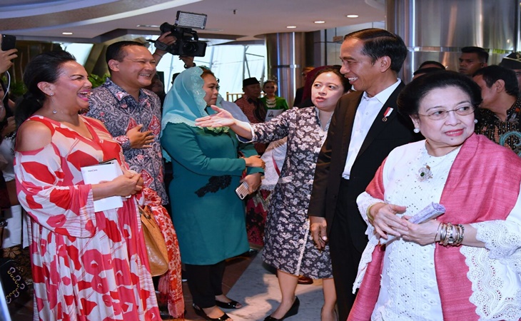 Megawati bersama Presiden Jokowi