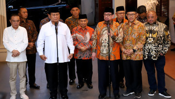 PKS Sambangi Prabowo Subianto di Rumah Kertanegara Jakarta
