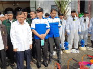Hadiri Gerakan Semprot Disinfektan di 10 Ribu Masjid, JK: Lebih Baik Sibuk Sekarang