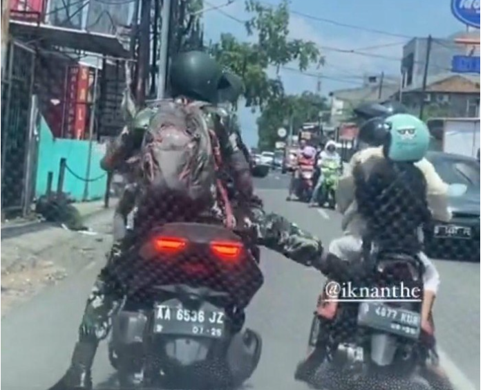 Mabes TNI Beri Hukum Disiplin ke Prajurit Tendang Wanita Saat Naik Motor