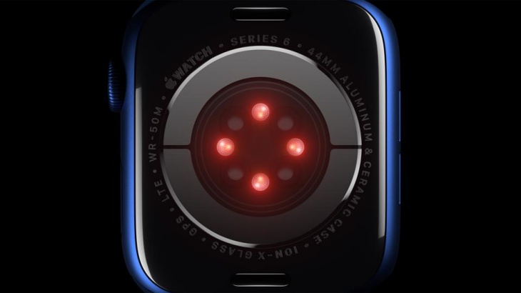Sensor Apple Watch series 6 terbaru. (Foto Apple)