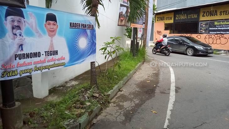 DPD PAN Solo Bantah Pasang Spanduk Dukungan Purnomo-Teguh