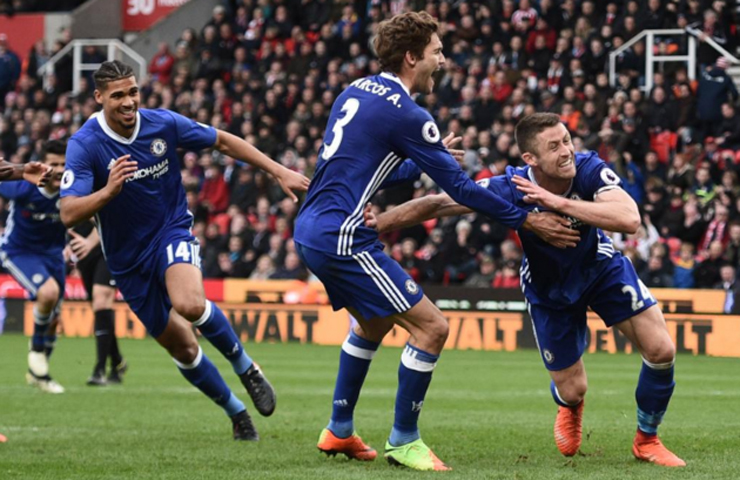 Chelsea Kalahkan Stoke 2-1, Antonio Conte Bicara Gelar Juara Liga Inggris 
