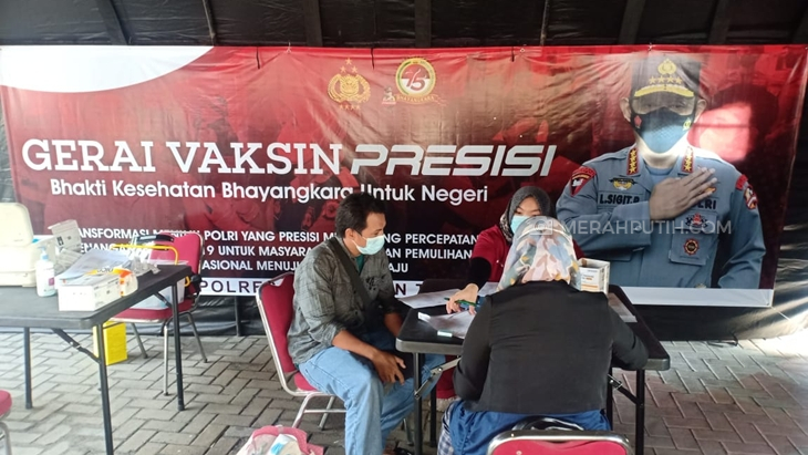    Gerai Vaksin Presisi. (Foto: MP/Kanugrahan)