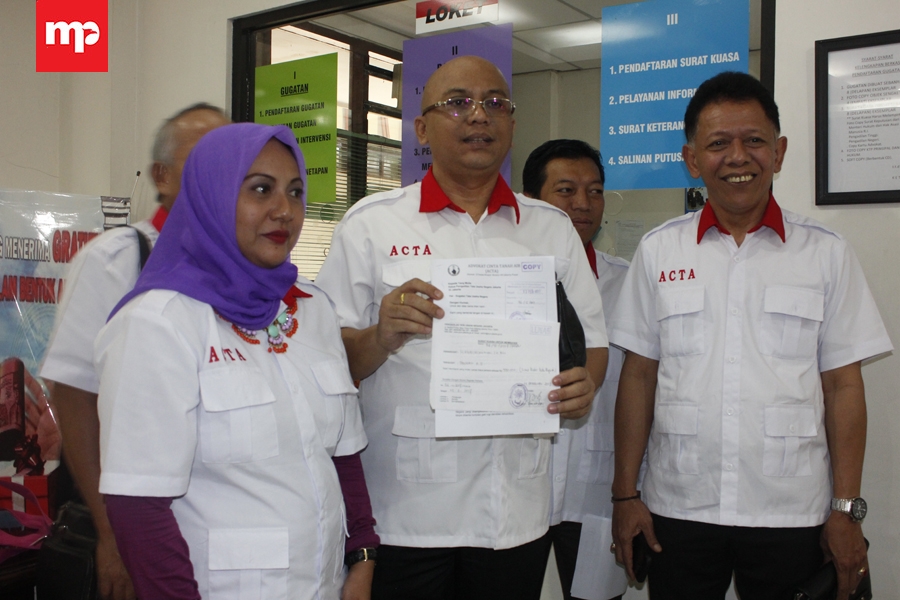 ACTA Daftarkan Gugatan ke PTUN Terkait Status Gubernur Ahok
