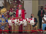 Ornamen Emas Dominasi Pakai Adat Ibu Negara Iriana saat Hadiri Upacara HUT RI
