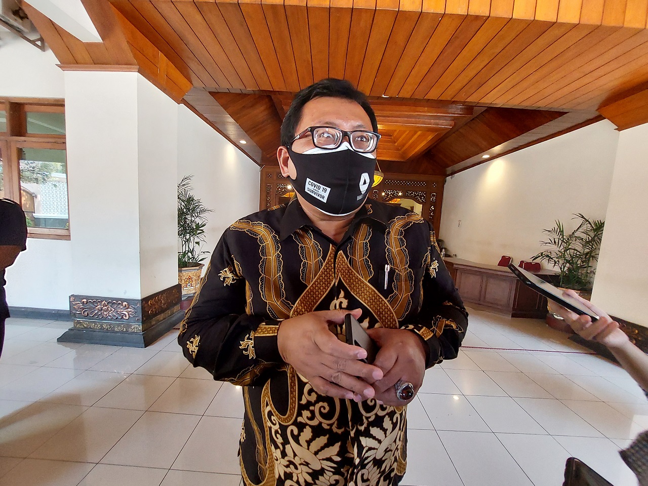 Ketua DPRD Solo Budi Prasetyo, Jumat (30/7). (MP/Ismail)