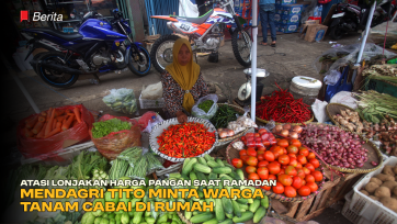 Atasi Lonjakan Harga Pangan saat Ramadan, Mendagri Tito Minta Warga Tanam Cabai di Rumah