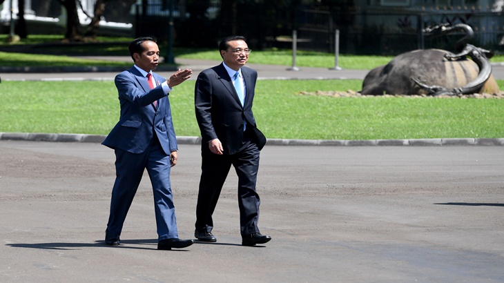 Presiden Jokowi dan PM Li Keqiang di Istana Bogor