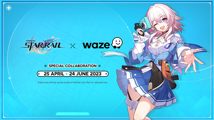 Kolaborasi Waze x Honkai Star Rail Ajak Kamu Jalan-Jalan Bareng March 7th 