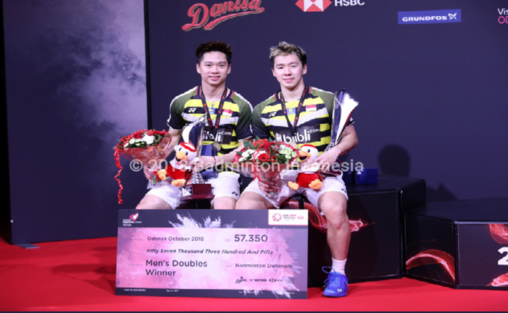 Pasangan Ganda Putra Kevin Sanjaya/Marcus Gideon