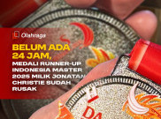 Belum Ada 24 Jam, Medali Runner-up Indonesia Masters 2025 Milik Jonatan Christie Rusak