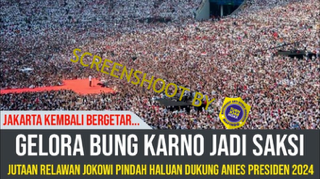 [HOAKS atau FAKTA]: Jutaan Relawan Jokowi Pindah Haluan Dukung Anies