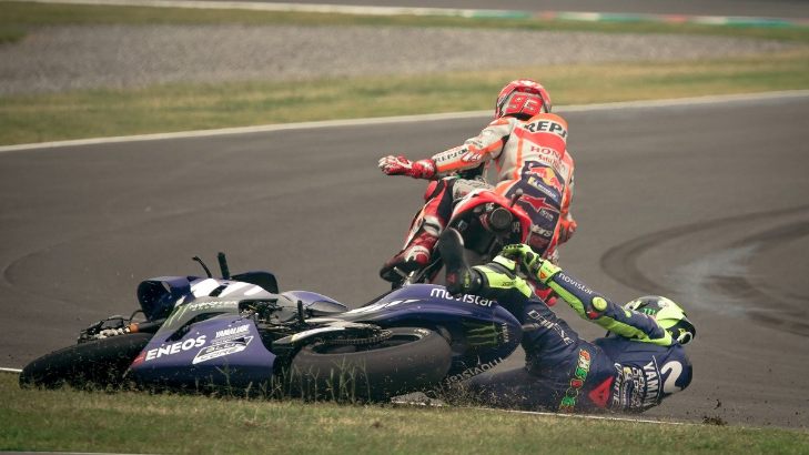 Valentino Rossi dan Marc Marquez (MotoGP)