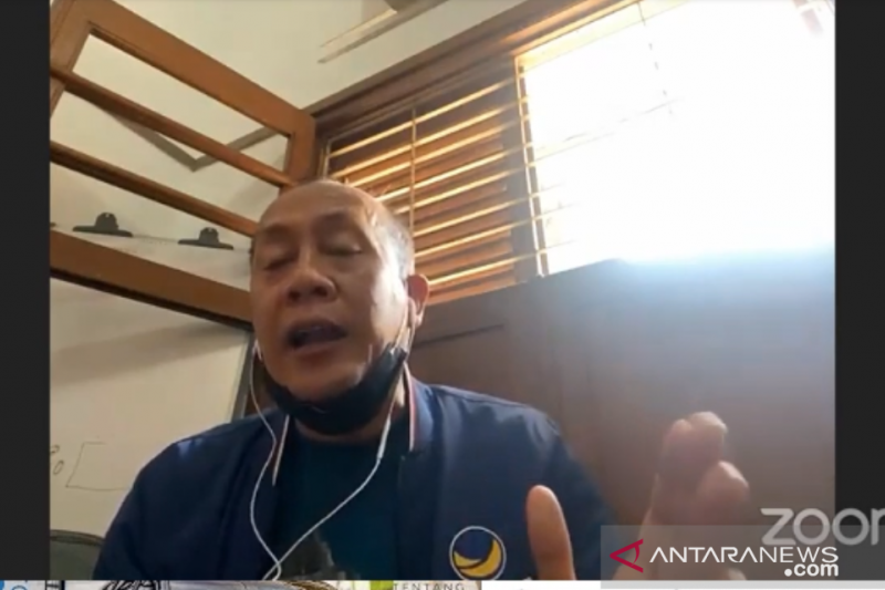 Wakil Ketua Panitia Khusus (Pansus) Rancangan Undang-Undang Ibu Kota Negara (IKN) Saan Mustopa. ANTARA/Abdu Faisal