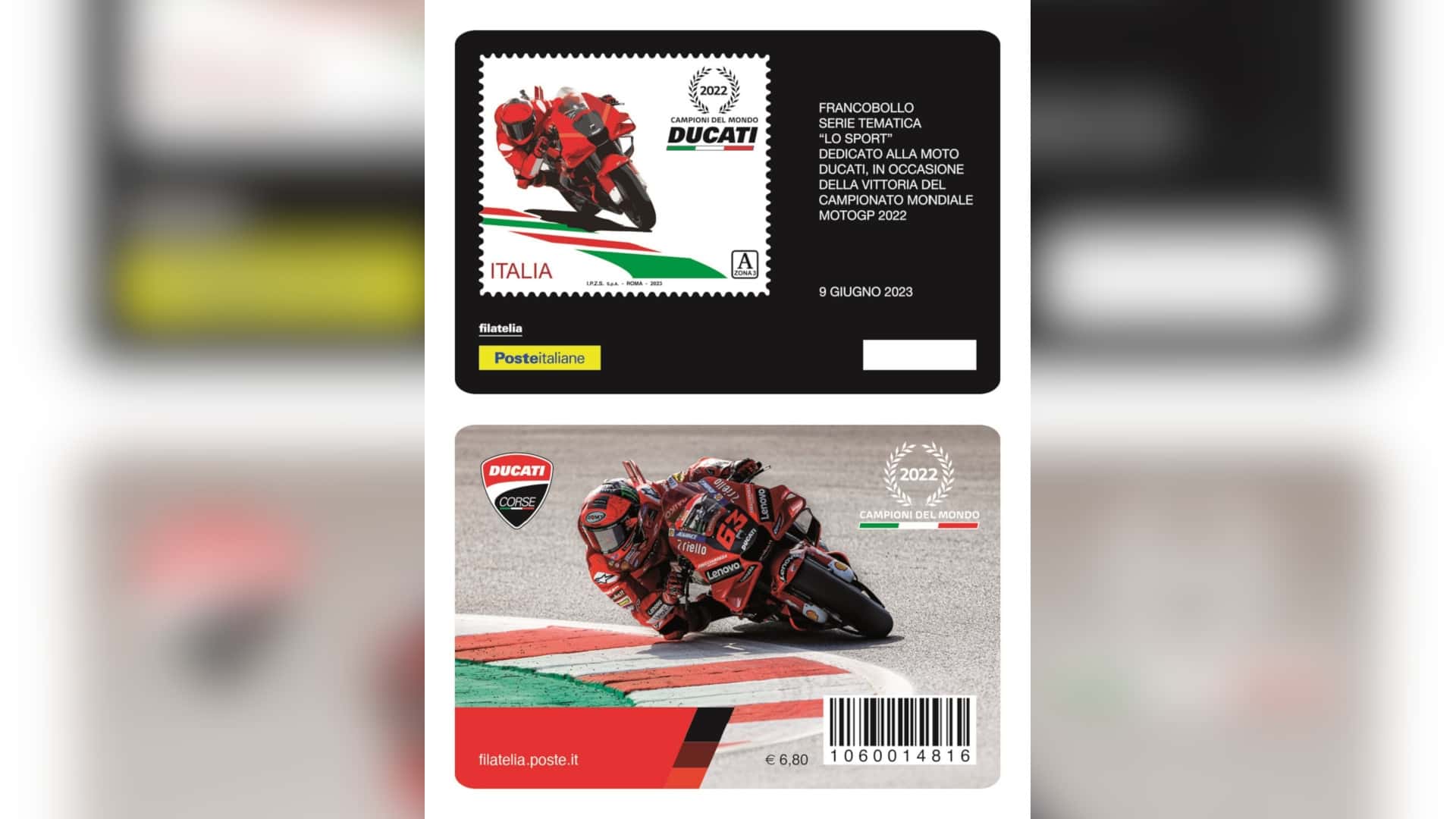 Italia Bikin Prangko Khusus Ducati MotoGP 2022