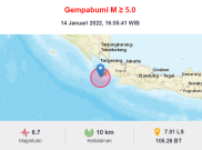 Gempa Magnitudo 6.7 Guncang Banten, Pekerja Berhamburan Keluar Kantor