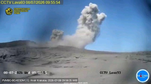Gunung Anak Krakatau Erupsi Lagi, BMKG Ungkap Kondisi Terbaru Potensi Tsunami di Selat Sunda