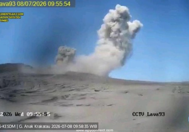 Gunung Anak Krakatau Erupsi Lagi, BMKG Ungkap Kondisi Terbaru Potensi Tsunami di Selat Sunda