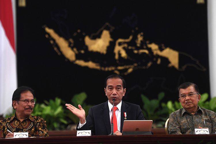 Presiden Jokowi saat umumkan lokasi ibu kota negara yang baru