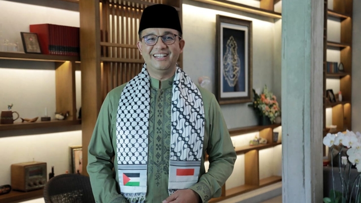 Anies Instruksikan Jajarannya Pasang Lampu Tema Palestina di JPO DKI