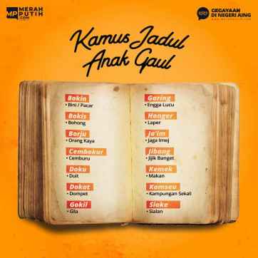 Kamus Jadul Anak Gaul