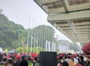 JCC Senayan Diguyur Hujan Jelang Debat Cawapres