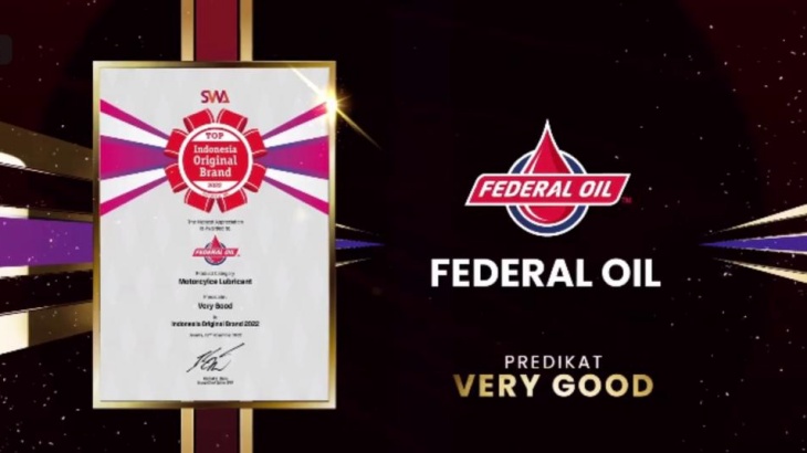 Federal Oil Raih Indonesia Original Brand Award 2022