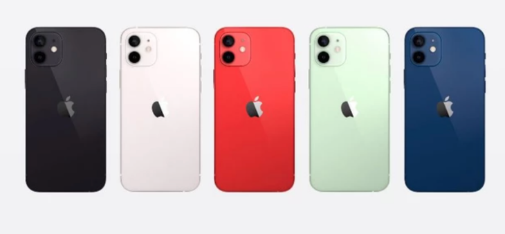 Pilihan warna iPhone 12. (Foto Apple)