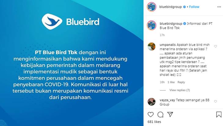 [HOAKS atau FAKTA]: Program Mudik Sehat PSBB 2020 oleh Big Bird