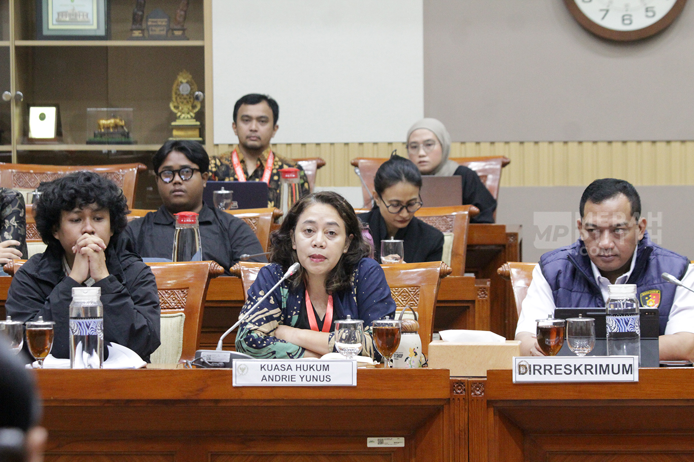 RDP Komisi III DPR Membahas Kasus Penyiraman Air Keras Terhadap Aktivis Kontras Andrie Yunus