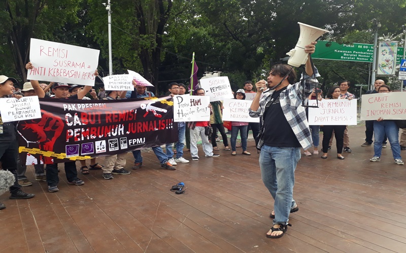 Ratusan Jurnalis dan Tokoh Masyarakat Gelar Aksi Tolak Pemberian Remisi kepada Pembunuh Wartawan