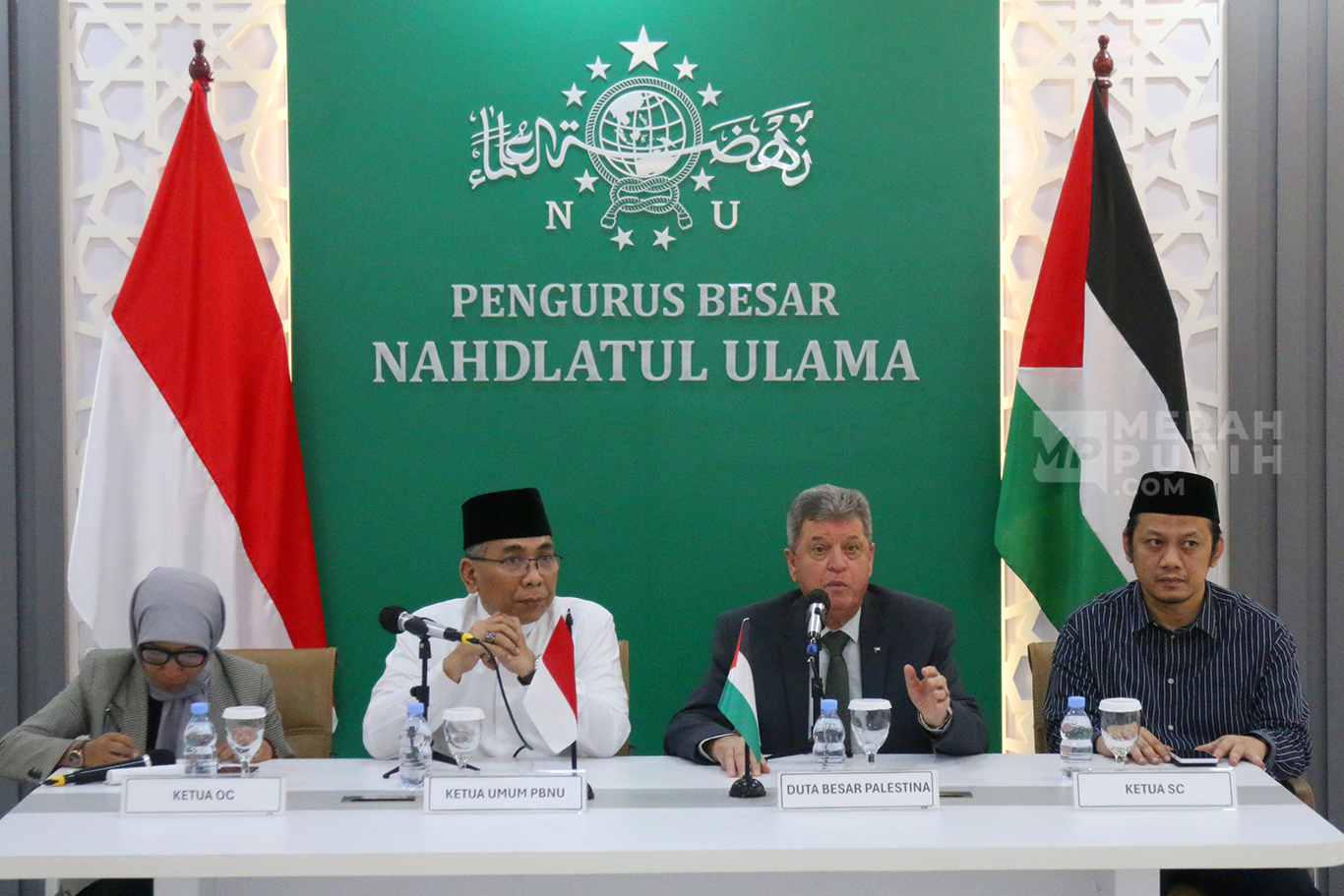 Pertemuan Ketua PBNU dengan Dubes Palestina bahas Situasi Gaza
