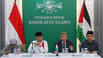 Pertemuan Ketua PBNU dengan Dubes Palestina bahas Situasi Gaza