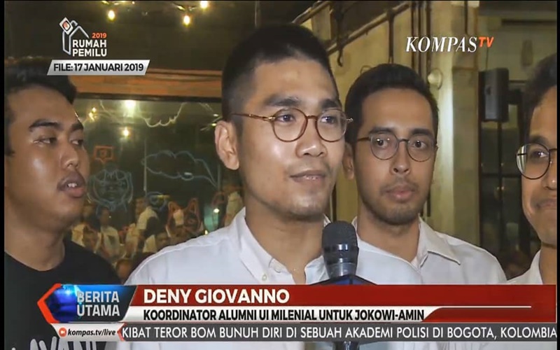 Anggota TKN Deny Giovanno