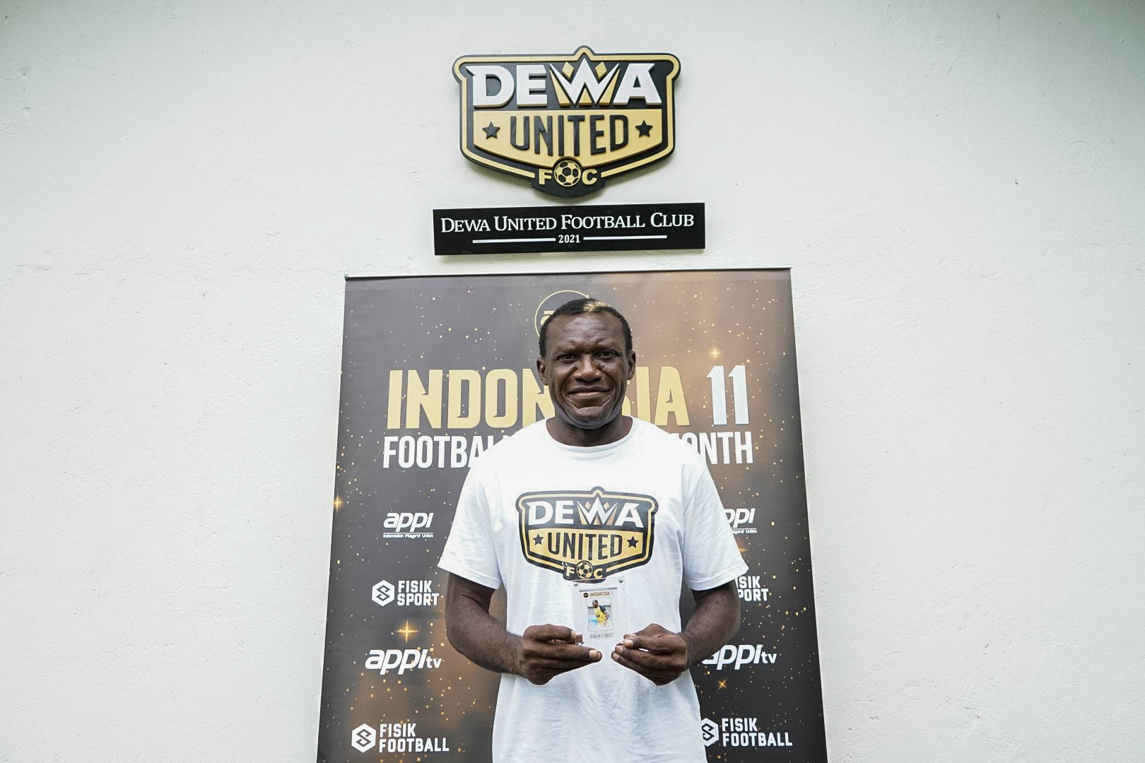 Herman Dzumafo masuk dalam Best Eleven versi APPI. (Foto: Andhika/Side.id)