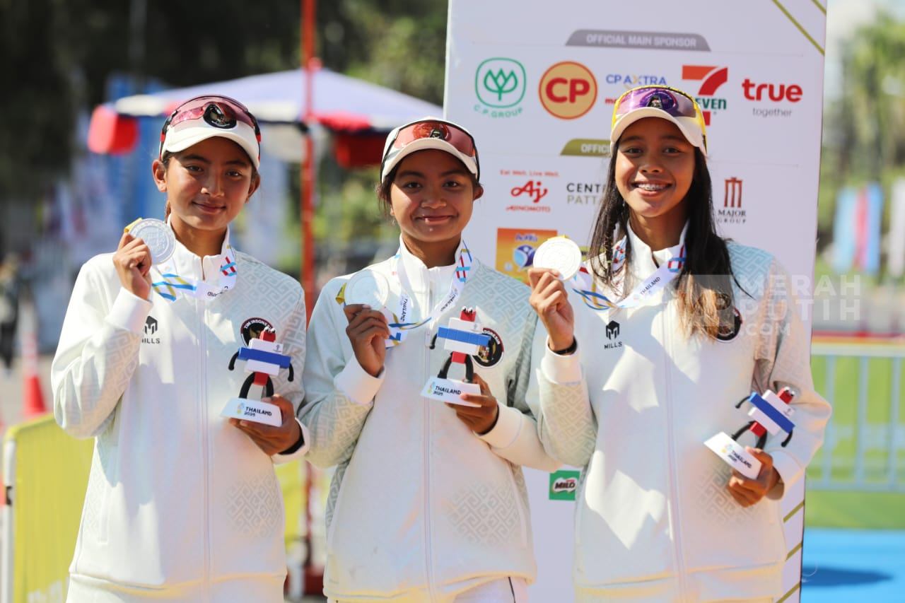 SEA Games 2025 Thailand: Triathlon Indonesia Raih Medali Perak Nomor Women's Team Relay