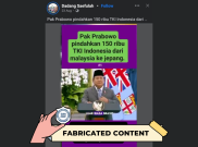 [HOAKS atau FAKTA]: Prabowo Pindahkan 150 Ribu TKI dari Malaysia untuk Bekerja di Jepang