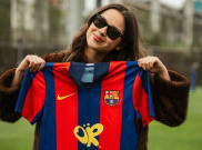 Momen Olivia Rodrigo Bertemu Lamine Yamal di El Clasico, Logonya Ikut Mejeng di Jersey Barcelona