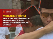 Momen Haru Penjual Es Teh Peluk Miftah Maulana Sebelum Berangkat Umrah