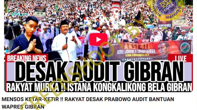 [HOAKS atau FAKTA] : Prabowo Diminta Audit Bantuan Wapres Gibran