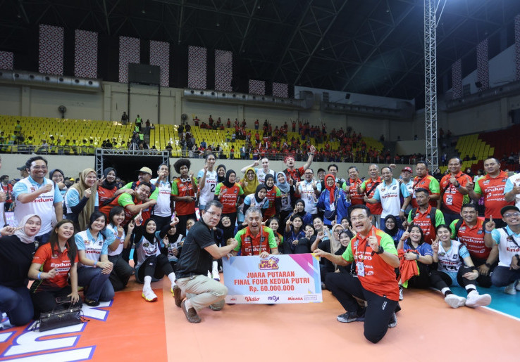 Kalahkan Gresik Phonska 3-1, Jakarta Pertamina Enduro Juara Putaran Kedua Proliga 2026