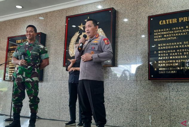 Sowan ke Mabes Polri, Panglima TNI Bahas Sejumlah Hal dengan Kapolri