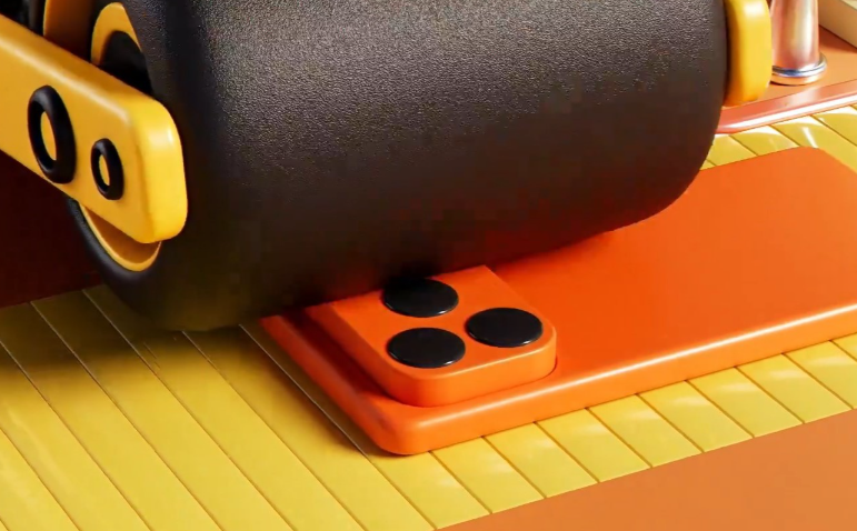 Intip Aksi Road Roller RedMagic 'Lindas' Camera Bump iPhone 17 Pro